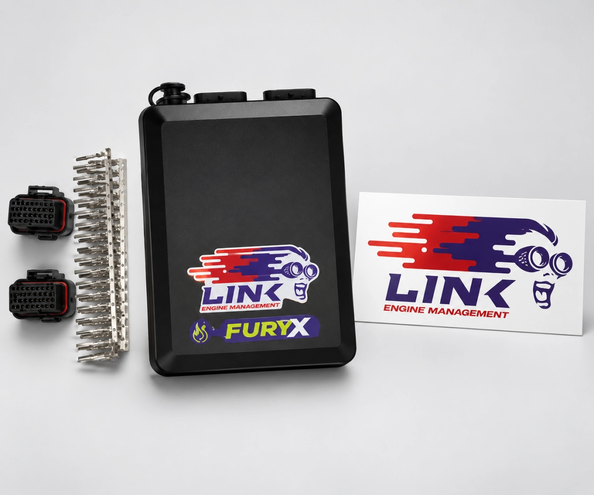 LINK Fury X standalone ECU controller and connector components